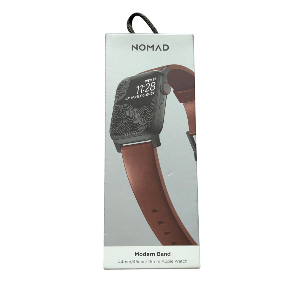 003U Nomad Modern Band Leather Apple Watch 1-9 Series, Ultra 1-2, SE 44/45/49mm